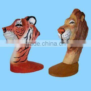 resin tiger eyeglasses stand statue