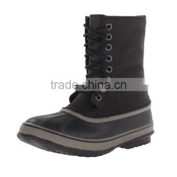 Italian Black Lace Up Winter Boots