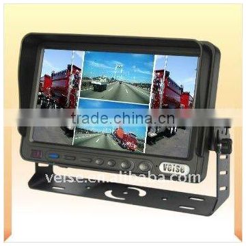 7" Digital Screen TFT LCD Color Quad Monitor stand for quad monitor camera system