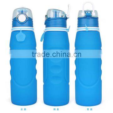 Foldable Silicone Sport Water Bottle Running Hiking Bottle 1L photo-2