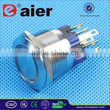 Daier Export 22mm Illuminated Pushbutton Switch, Anti Vandal Push Button Switch, Stainless Steel Pushbutton Switch waterproof