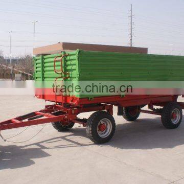 e Euro style tractor use hydraulic 5 Ton~10T,heavy duty farm tipping trailer,farm dump wagon ,rear and side tipping with