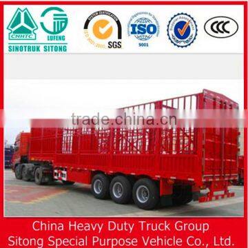 Heavy duty bulk cargo transport fence stake semi trailer in food truck trailer