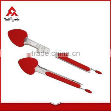 Popular Fancy Heat Resistant Plum Shape Silicone Tongs