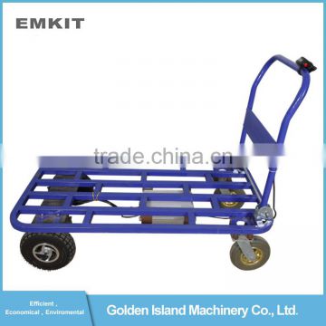 battery powered electric folding handle platform hand trolley