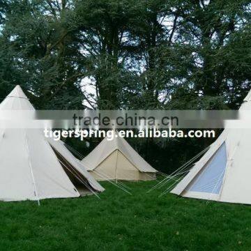 Durable Heavy Duty Canvas Bell Tent Family Camping Tent photo-2