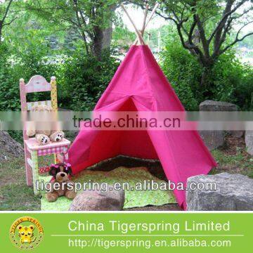 Beautiful and childlike children outdoor tent