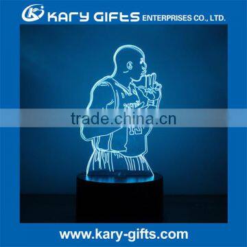 Factory Supply LED Night Light 3D Illusion Table Lighting Lamp in Stocking photo-2