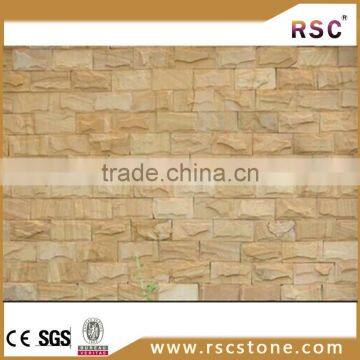 yellow wooden sandstone for wall cladding