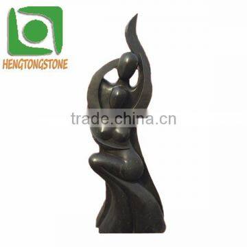 Modern Art Black Marble Abstract Sculpture photo-4