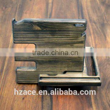 Anniversary Gift for Men, Wood Organizer, Docking Station, Desk Organizer, Phone Holder, Wooden Phone Stand, Gift for Him, Man g