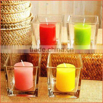 High quality cute clear glass flower vase