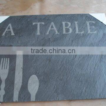 Silk Printing Black Customized Slate Placemat photo-4