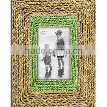 Straw Deco MDF Single Picture Frame