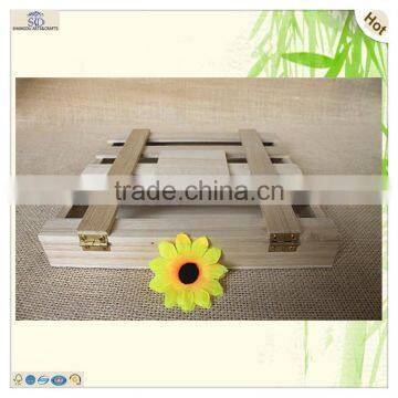 Natural Small Square Window Chocolate Wood Shadow Boxes photo-3