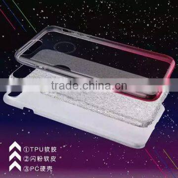 Gradient Color Glitter Tpu Phone Case for Iphoen7, 3 in 1 Shinning Phone Cover, 3 in 1 Back Tpu Case for Iphone7 photo-5