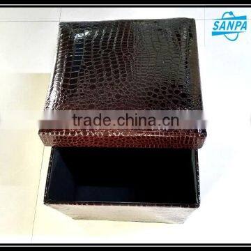 2016 Useful Foldable PU Leather Storage Chair,Storage Stool photo-2