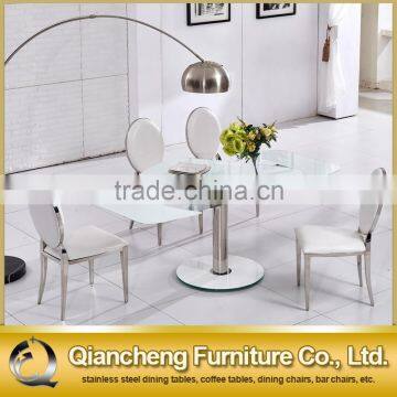 New Model Functional Extendable Dining Table With Stainless Steel Base photo-2