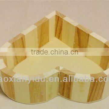 Decor Wooden Heart Shaped Jewelry Holder Wood Box Storge Box Mini Wooden box Small Box For Weding Key Box