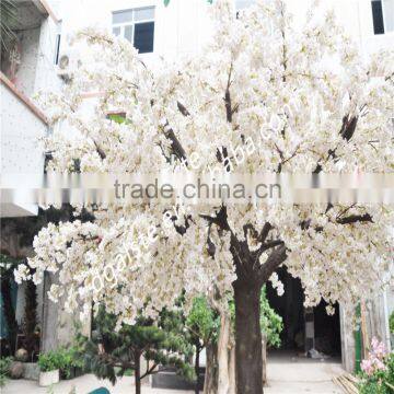 Atificial White Cherry Blossom Flower Tree for Wedding Decoration Fiberglass Trunk photo-2