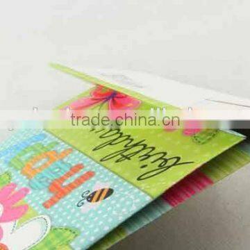 Shopping Paper Bag With 3D Flower Pattern/Printed Foldable Gift Bag photo-6