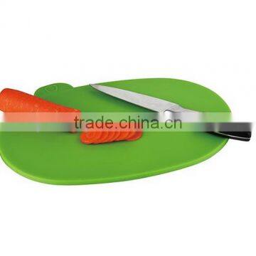 Best Sell 4pcs Plastic Oval Chopping Block 8mm Cutting Board Set With ABS Stand photo-3