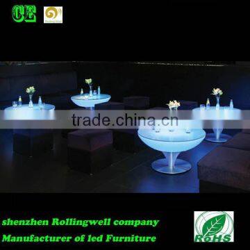 Hot Sale Modern Gorgeous Remote Control Color Changing Illuminated LED Light Bar Round Table 80*80*110cm photo-3