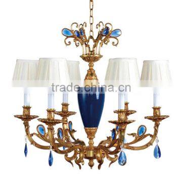 New Arrival Classic European Baroque Style Antique Golden Brass Pendant Light, Chandelier for Bedroom BF12-05254h photo-6