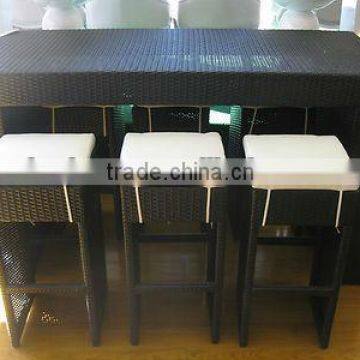 Rattan Modern Space-saving Cube Dining Set for Garden,patio and Outdoor photo-5