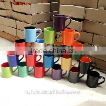 Promotion colorful 12oz coffee mug for customize printing