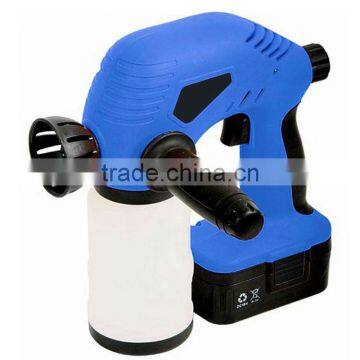 Wireless 18V Ni-Cd Battery Powered Chargeable Electric Handheld Small Portable Paint Spraying Sprayer Cordless Painting Gun