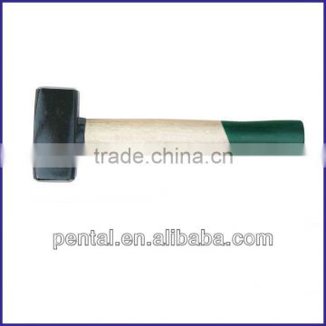 XZJL-0013 German Type Stoning Hammer with Bleached Wooden Handle