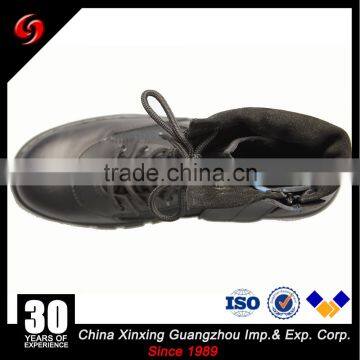 Custom Made High Ankle Black Pilot Military Boots With Zipper photo-5