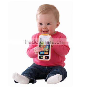 Plastic Kids Mobile Phone Toys, Baby Musical Early Learning Phone Toys With Light And Music photo-2