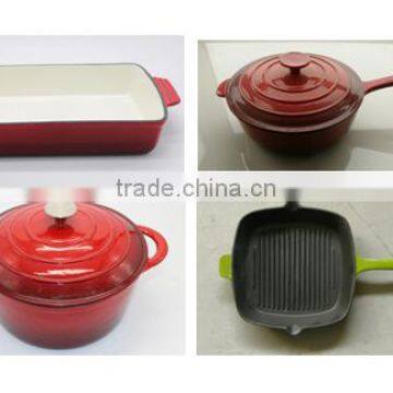 4 CAST IRON ENAMELED COOKWARE ITEMS IN USA/EU/CANADA photo-2