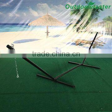 15FT Patio Garden KD Portable Adjustable Black Metal Hammock Stand