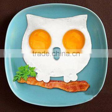 Unique Silicone Egg Cook Ring Owl Shaped Fried Egg Molds Pancake Maker photo-6
