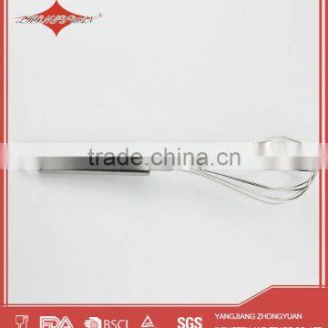 10" Rotating Stainless Steel Manual Wire Egg Beater Kitchen Whisk