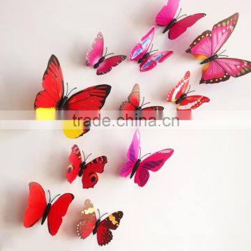 3D Butterfly Wall Sticker 12pcs/Set Decor Sticker