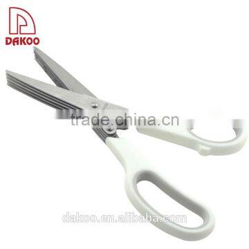 White Color Sand Polishing 5-Layers Herb Kitchen Scissors photo-2