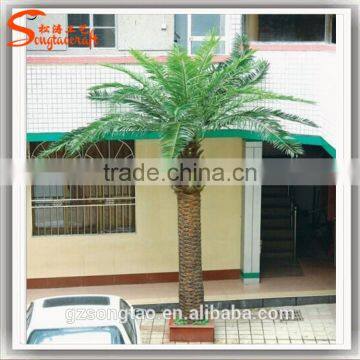 Artificial Palm Tree High Quatily Fiber Glass Trunk PE Leave Outdoor Landscape Decoration Plastic Big Date Palm Tree for Sale photo-5