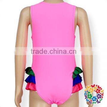 Popular Little Girls Swimsuit Children Swimwear Parrot Pattern Design Young Girl Swimsuit Models