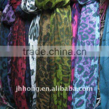 fashion long viscose Scarf with Tassels