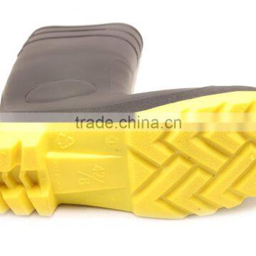 Steel Toe Cap Steel Plate Midsole Protective PVC Safety Rain Boots