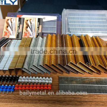 22GA crown: 10.10mm 14 series lndustry nails 14/16, 14/14, 14/12, 14/10, 14/08, 14/06 staples