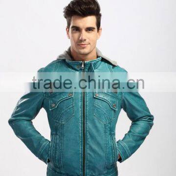 2015 New Style Fashion Pakistan Leather Jackets For Men photo-4