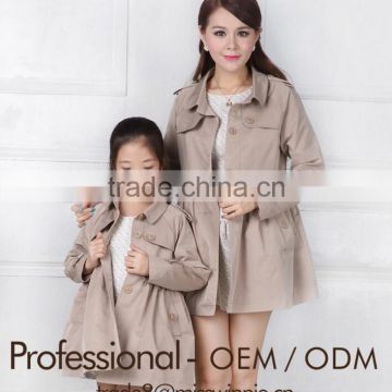 new autumn and winter coat girls and mother family style warm jacket dress