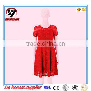 Hot Sell on Amazon High Quality Lace Casual Dresses