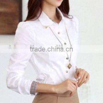 Chiffon Business Ladies' Blouse100%POLYESTER/Business Suits