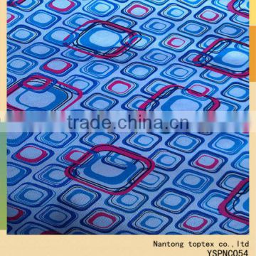 100%cotton white background blue and red printed fabric / twill fabric / shirt fabric / soft hand feel